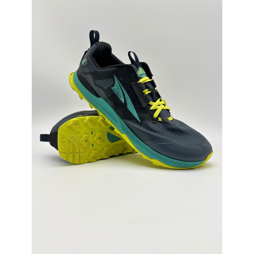 Altra Lone Peak 8 Mens Trail Running Shoes Black Teal Lime AL0A85NC043 Size 13